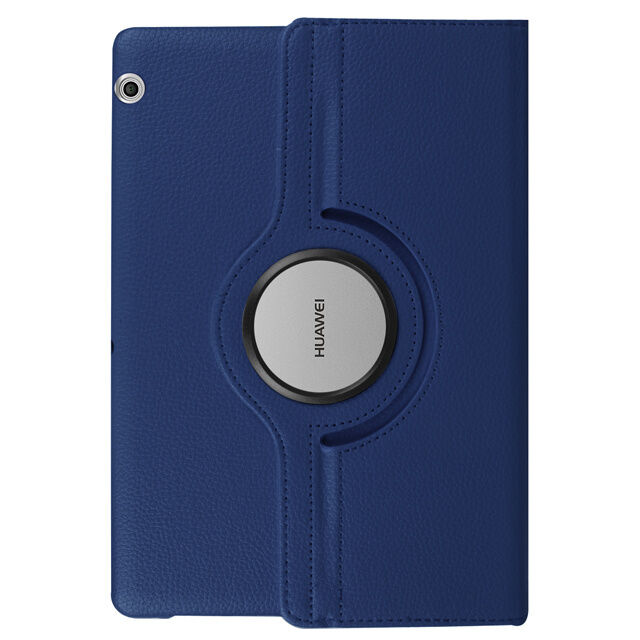 Rotating Case Mediapad T5 10 T3 9.6 M5 Lite 10.1 8.0 Stand Cover For Huawei Matepad 11 T10s T10 10.4 T8 Tablet Funda Dark Blue-Matepad T8