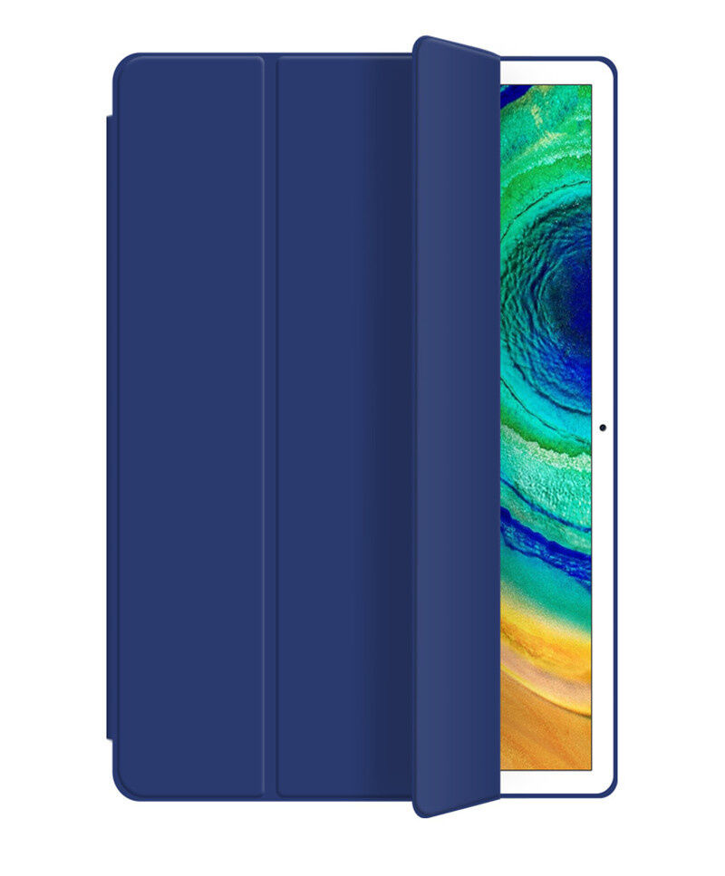 Huawei Case For Huawei Matepad Pro 10.8 5g/honor V6 10.4 Soft Silicone Cover Mediapad T10s 10.1/t10 9.7 M6 8.4 Smart Sleep Wake Funda 4)Dark Blue-Matepad