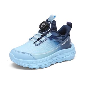 RUMDAX Brand Kids Shoes Lightweight Sports Tennis Shoes Outdoor Boys Girls Non-Slip Running Sneakers Trendy Breathable Children Shoes Blue 31