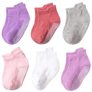 Spring And Autumn Anti Slip Adhesive Socks Baby Socks Boys And Girls Cotton Boat Socks Children'S Socks 6002 Ten Pairs