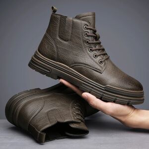 Cyytl Shoes For Men Leather Boots Cowboy Combat Tactical Chelsea Casual Platform Designer Luxury Work Safety Ankle Sneakers 2023 Kase 399-5 44