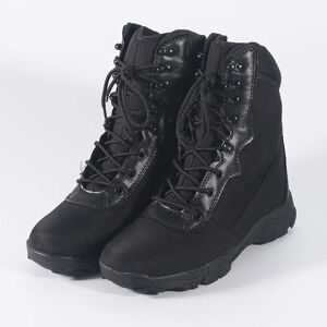 Outdoor Training Men Military Tactical Boots High-Top Desert Army Shoes Camouflage Combat Hunting Climbing Botas Hiking Shoes Black Uk:5
