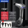 Mukasi Extended Massage Gun Lcd Electric Fitness Massager Deep Tissue Muscle Massage For Full Body Back And Neck Pain Relief Gray