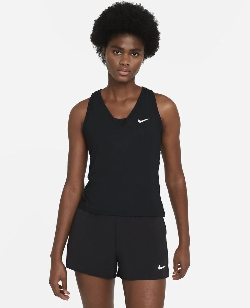 Camiseta sin mangas de tennis Nike NikeCourt Negro para Mujeres - CV4784-010