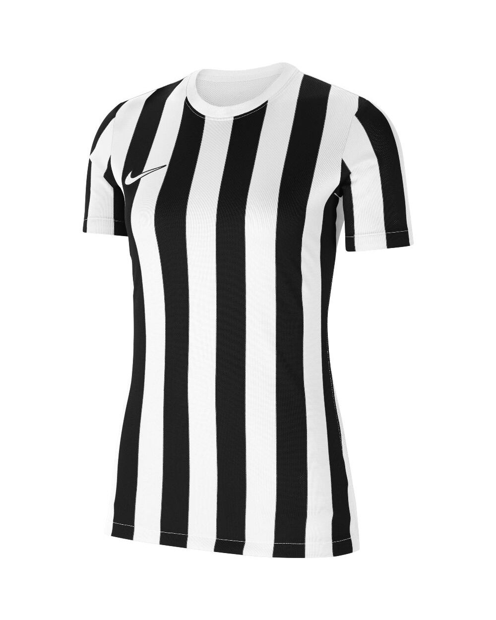 Camiseta Nike Striped Division IV Blanco y Negro para Mujeres - CW3816-100