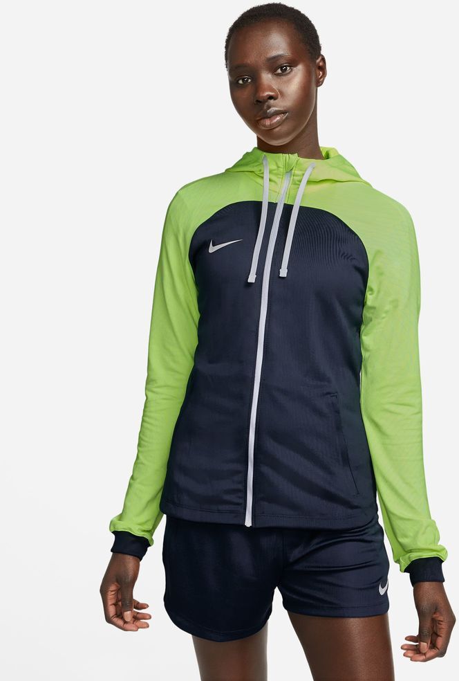 Chaqueta de chándal Nike Strike 23 Azul Marino y Amarillo Fluorescente para Mujeres - DR2573-452