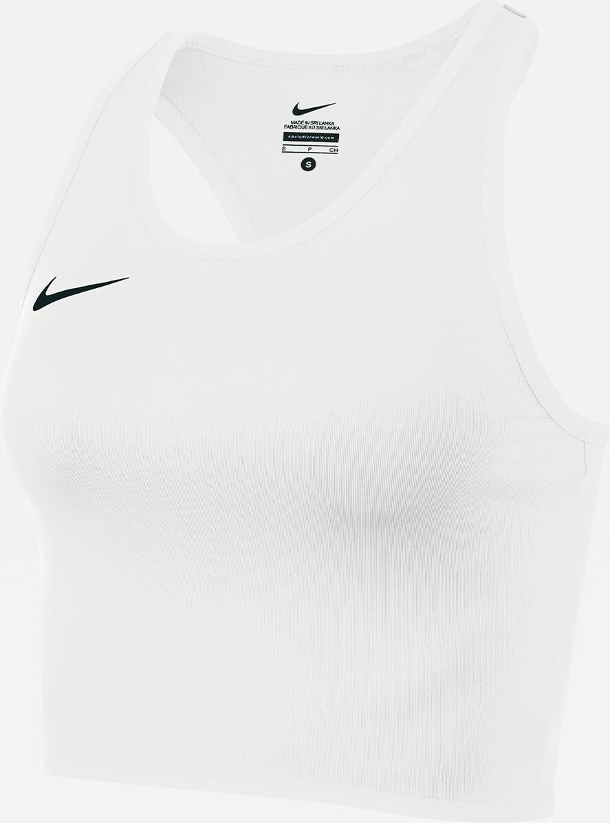 Camiseta sin mangas de running Nike Stock Blanco para Mujeres - NT0312-100