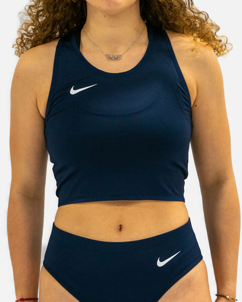 Camiseta sin mangas de running Nike Stock Azul Marino Mujeres - NT0312-451