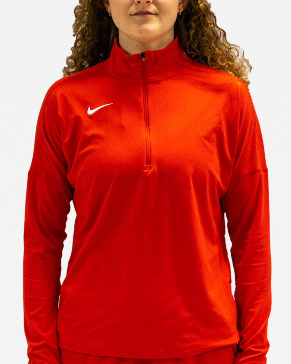 Partes de arriba con 1/2 Zip Nike Dry Rojo Mujeres - NT0316-657