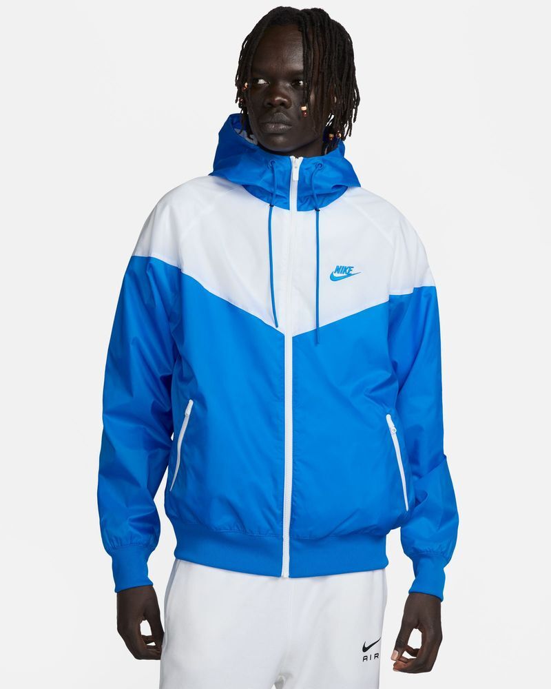 Chaqueta con capucha Nike Sportswear Heritage Essentials Azul Real y Blanco Hombre - DA0001-406