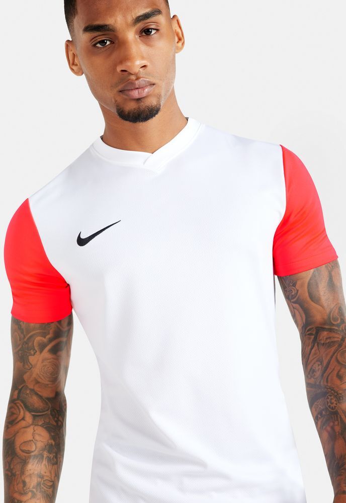 Camiseta Nike Tiempo Premier II Blanco y Rojo Hombre - DH8035-101