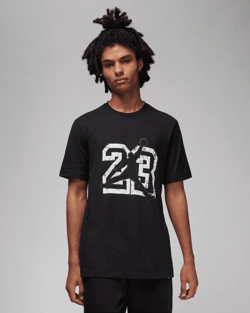 Camiseta Nike Jordan Negro y Blanco Hombre - FB7394-011