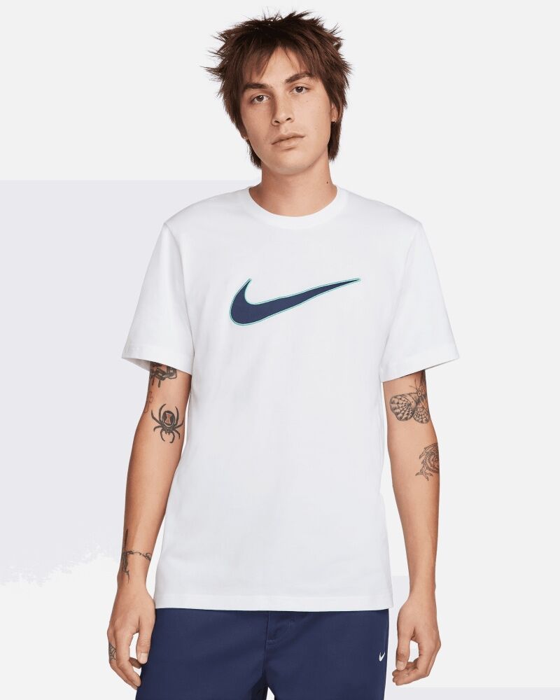 Camiseta Nike Sportswear Blanco y Azul Hombre - FN0248-101