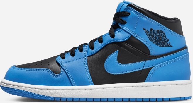 Zapatillas Nike Air Jordan 1 Mid Azul y Negro Hombre - DQ8426-401