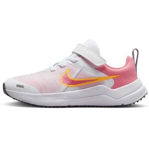 Zapatillas Nike Downshifter 12 Blanco y Rosa Niño - DM4193-100