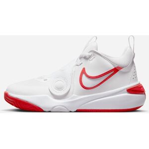 Zapatillas Nike Team Hustle D 11  Blanco y Rojo Niño - DV8996-102