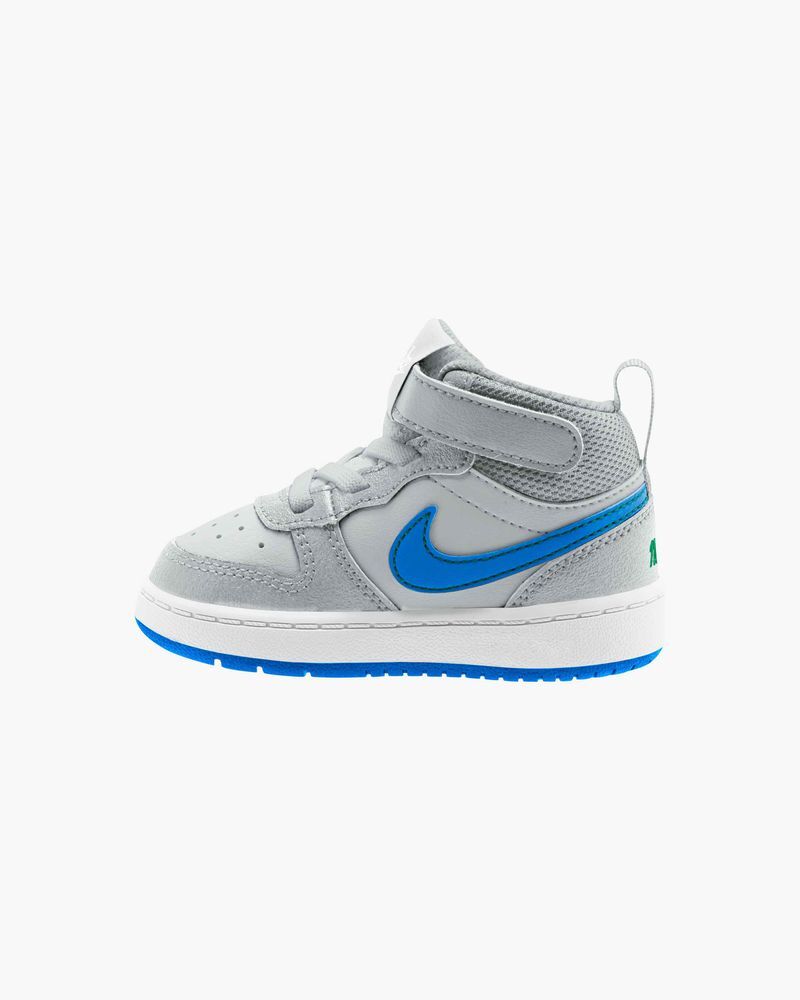 Zapatillas Nike Court Borough 2 Gris y Azul Niño - CD7784-012