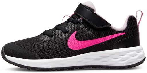 Zapatillas Nike Revolution 6  Negro y Rosa Niño - DD1095-007