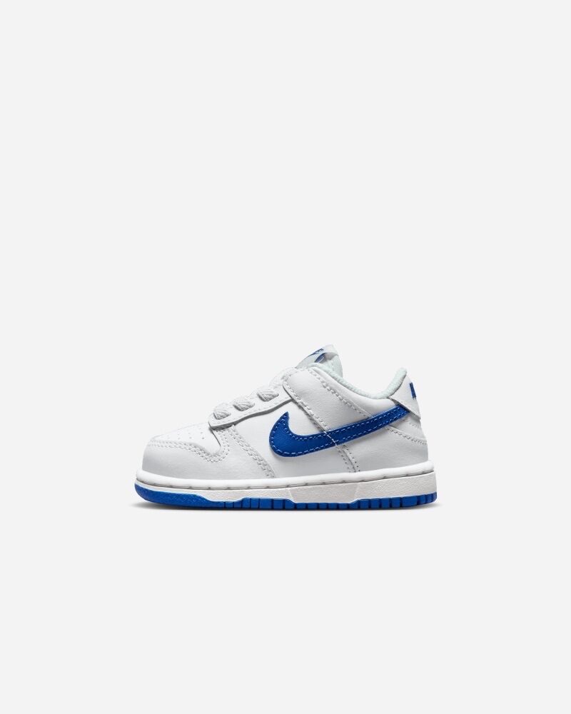 Zapatillas Nike Dunk Low Blanco y Azul Real Niño - DH9761-105