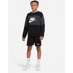 Conjunto de sudadera y pantalón corto Nike Sportswear French Terry Negro Niño - DO6789-010