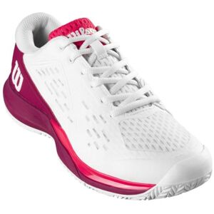 Zapatillas de tenis para niños Wilson Rush Pro Ace JR - white/beet red/diva pink 40 1//3