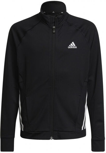 Sudadera para niña Adidas Sportwear Future Icons 3 Stripes Hooded - black 164 cm