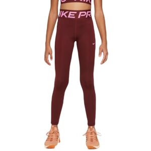 Nike Pantalones para niña Nike Girls Dri-Fit Pro Leggings - dark team red/playful pink M