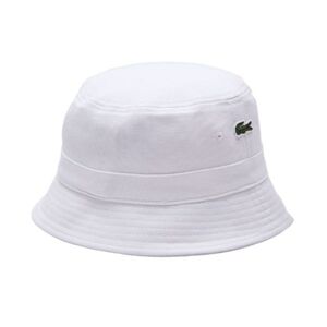 Lacoste Gorra de tenis  Lacoste Organic Cotton Bucket Hat - white M
