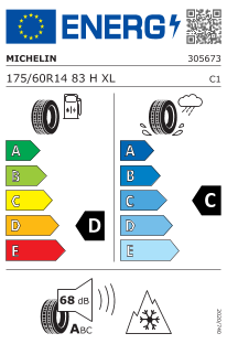 Neumatico Michelin CrossClimate+ 175/60 R 14 83 H XL