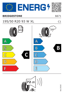 Neumatico Bridgestone Potenza S001 I 195/50 R 20 93 W XL