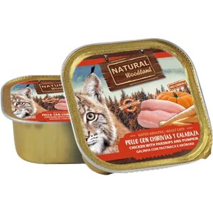 Comida Natural Gatos Adultos Con Pollo y Calabaza 100 g - Natural-Woodland