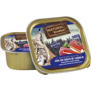 Comida Natural Gatos Adultos Con Atún Surimi Cangrejo 100 g - Natural-Woodland