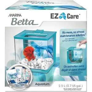 Acuario Bettas Marina Betta Ez Care Bettera 2,5L Azul 15x15x15 - MARINA