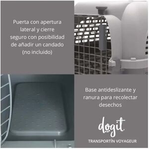 Transporte Perros Dogit Pet Voyageur Med.Gris Gris 56,9x37,08x19,56 - DOGIT