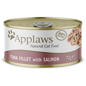 Comida Húmeda Gato  Applaws Cat Lata 70g Filete de Atún con Salmón en Caldo - Applaws