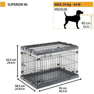 Jaulas Ferplast Jaula Perro Superior 90 - FERPLAST