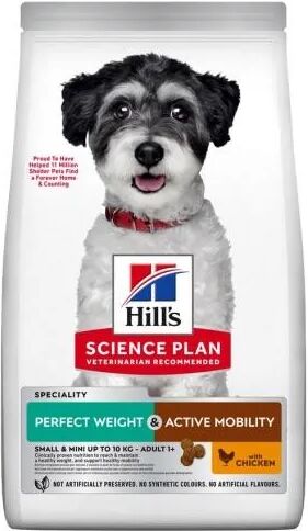 Dieta Proteinas Perro HillS Hsp Canin Ad Perfect Weight Mobility Small Mini 1,5Kg - HILLS