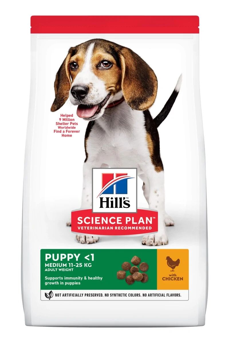 Dieta Proteinas Perro HillS Hsp Canine Puppy Medium Pollo 14Kg - HILLS