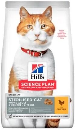 Dieta Proteinas Gato HillS Hsp Feline Adult Sterilised Pollo 1,5Kg - HILLS