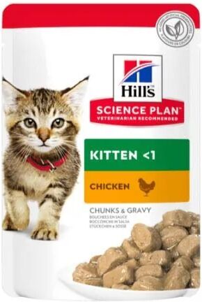 Dieta Proteinas Gato HillS Hsp Feline Kitten Pollo Pouch Caja 12X85Gr - HILLS