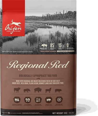 Comida Natural Perro Orijen Canine Adult Regional Red 6Kg - ORIJEN