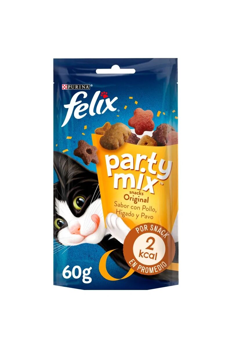 Dieta Natural Gato Felix Party Feline Mix Original Caja 8X60Gr - PURINA