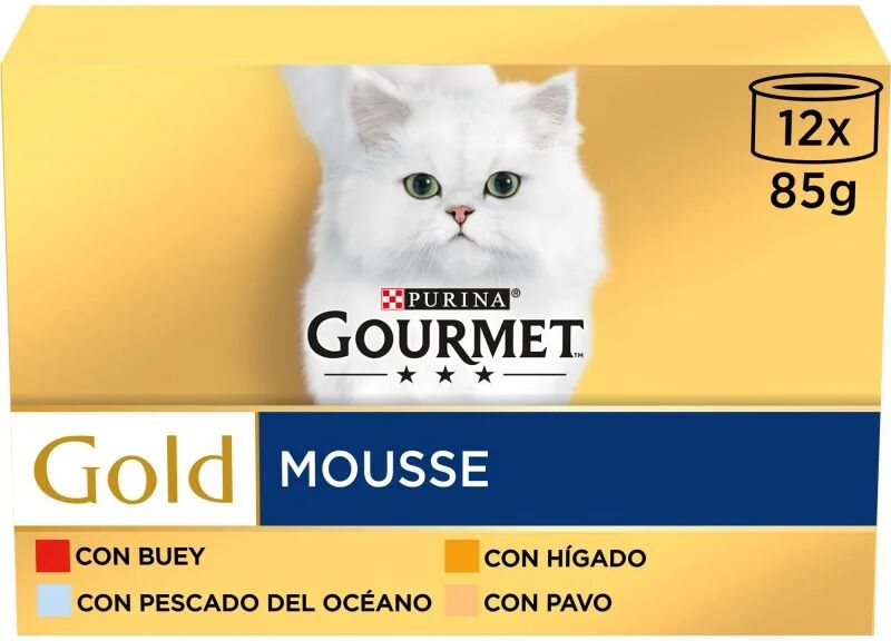 Dieta Natural Gourmet Gold Mousse Surtido Caja 12X85Gr - PURINA