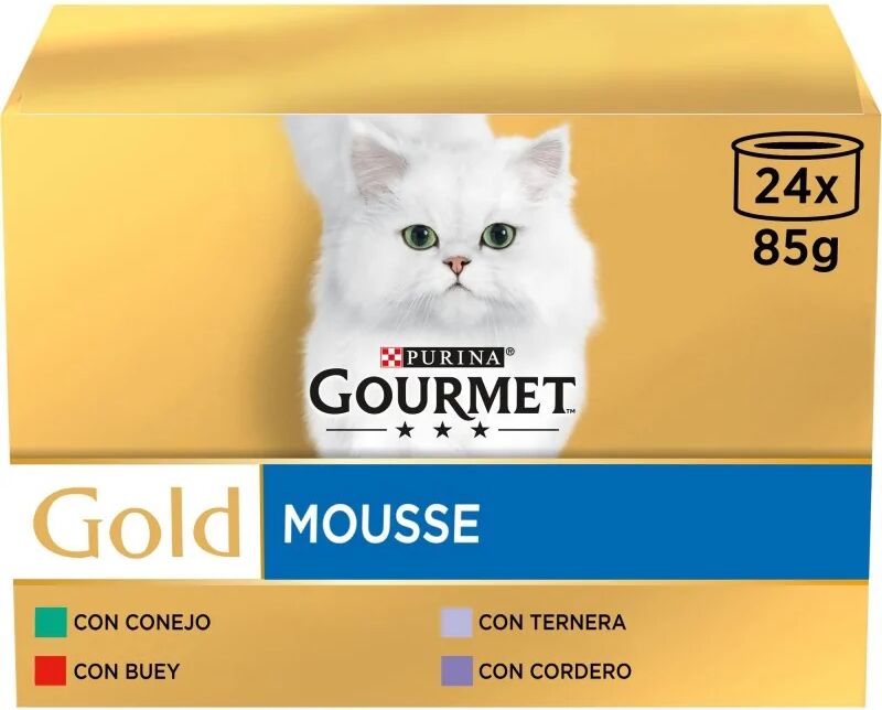 Dieta Natural Gourmet Gold Mousse Ternera Caja 24X85Gr Multipack - PURINA