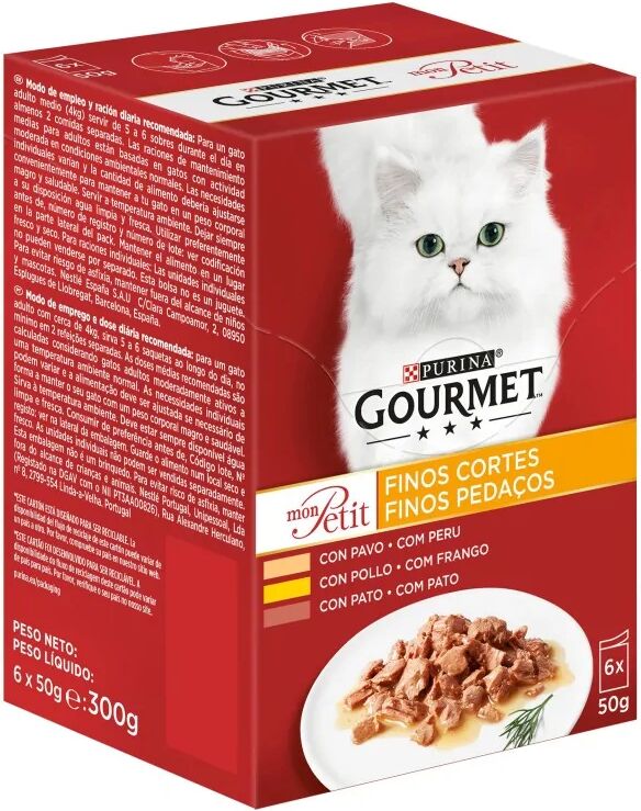 Dieta Natural Gourmet Mon Petit Aves Caja 6X50Gr - PURINA