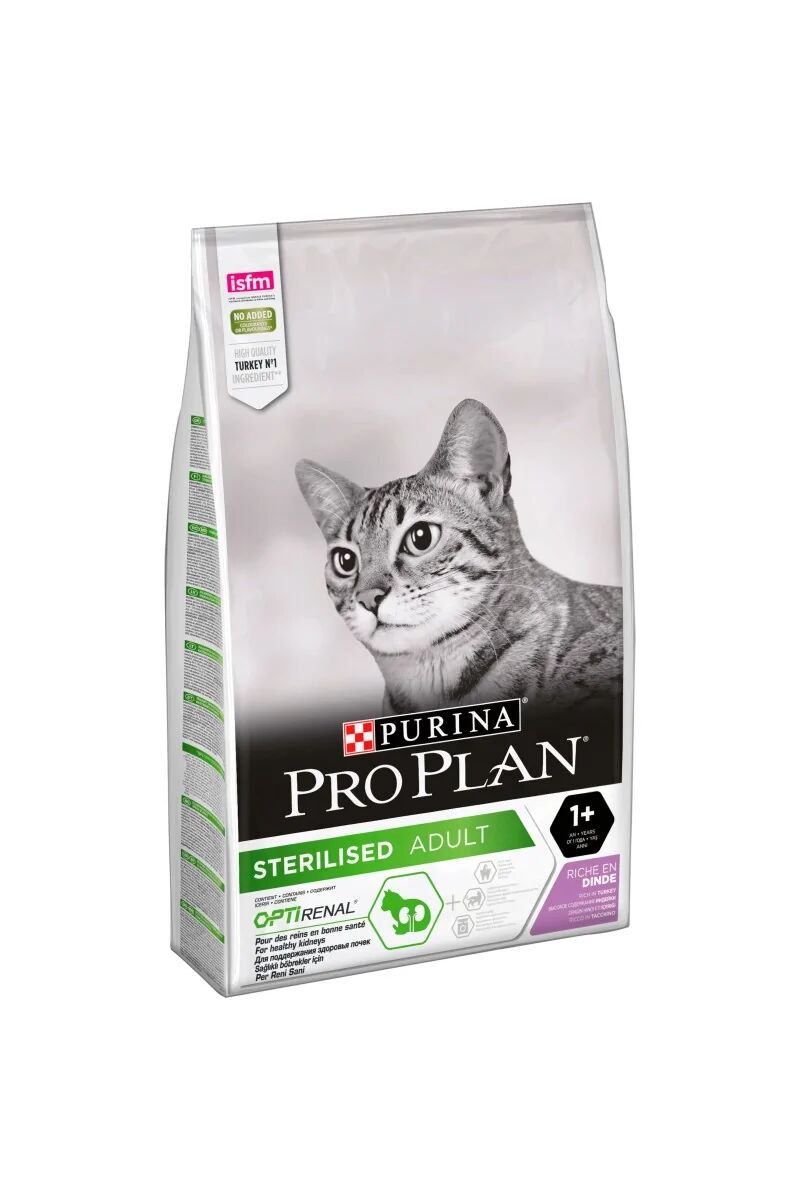 Dieta Natural Gato Pro Plan Feline Adult Sterilised Pavo 10Kg - PURINA