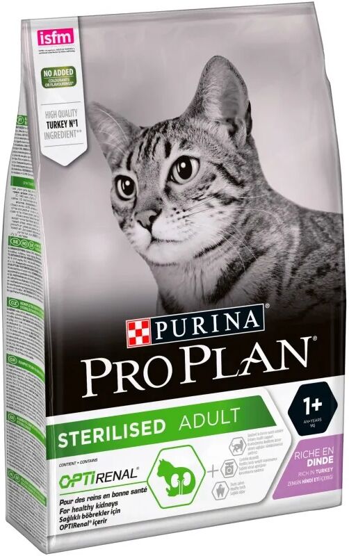 Dieta Natural Gato Pro Plan Feline Adult Sterilised Pavo 3Kg - PURINA