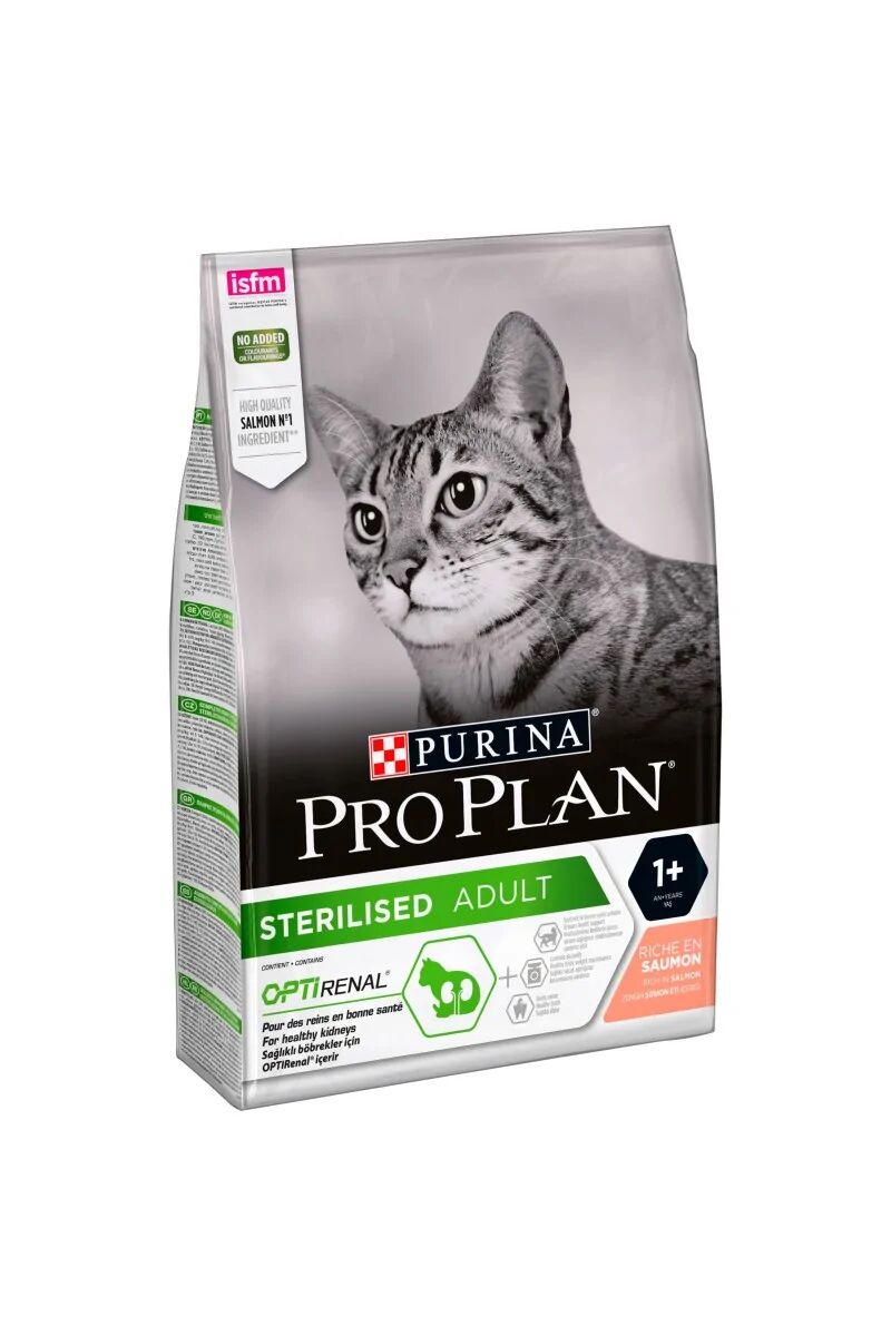 Dieta Natural Gato Pro Plan Feline Adult Sterilised Salmon 3Kg - PURINA