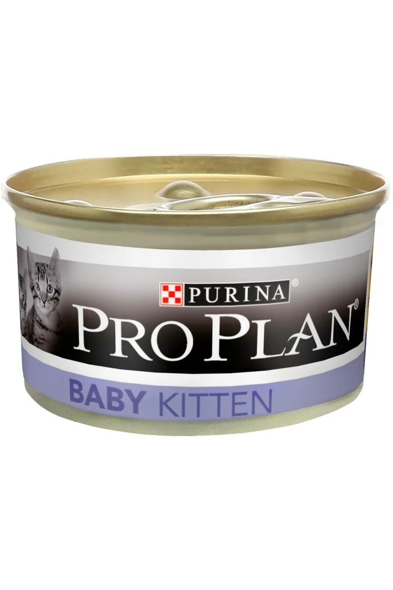 Dieta Natural Gato Pro Plan Feline Baby Kitten Mousse Pollo 24X85Gr - PURINA