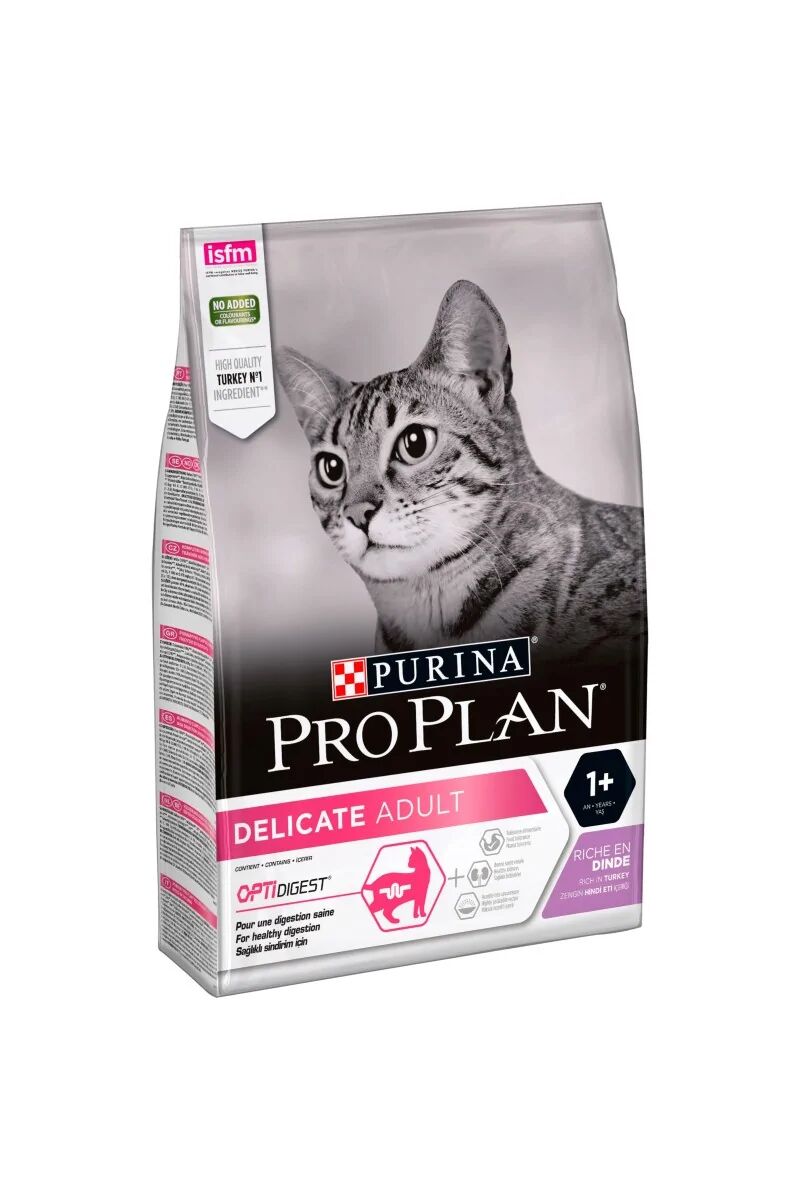 Dieta Natural Gato Pro Plan Feline Delicate Optidiges Pavo 3Kg - PURINA